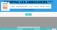 Desktop Screenshot of camping-les-arbousiers.fr